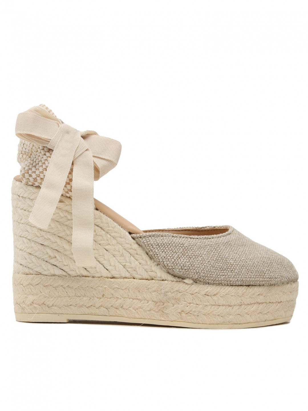 Manebi Espadrilky Wedge Espadrilles O 7 1 WV Béžová